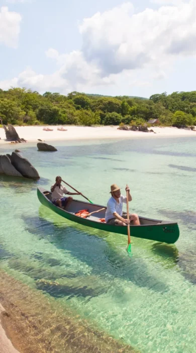 canoeing on lake malawi, southern africa safari holidays