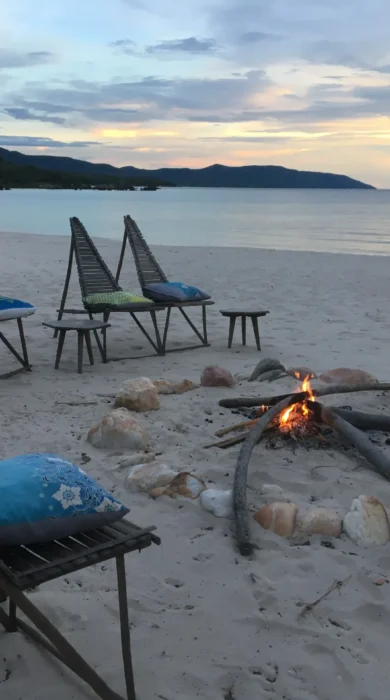 Nkwichi bonfire malawi yellow zebra safaris