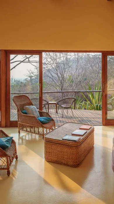 Lounge, Pumulani Lodge, Lake Malawi, Malawi