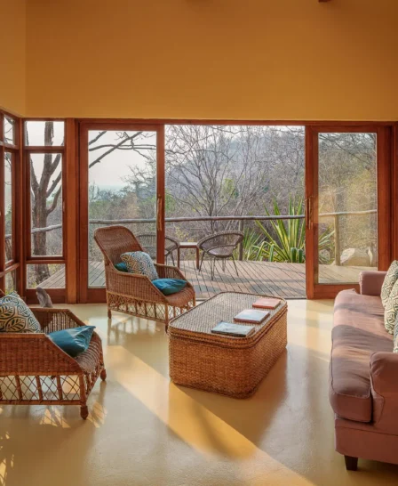 Lounge, Pumulani Lodge, Lake Malawi, Malawi
