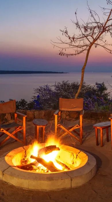 Firepit, Pumulani Lodge, Lake Malawi, Malawi