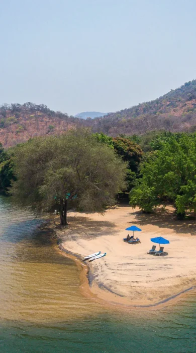 Beach, Pumulani Lodge, Lake Malawi, Malawi