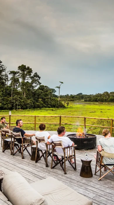 camp fire, republic of the congo safaris, africa holidays
