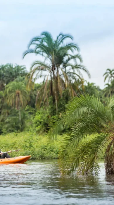 Kayaking in congo