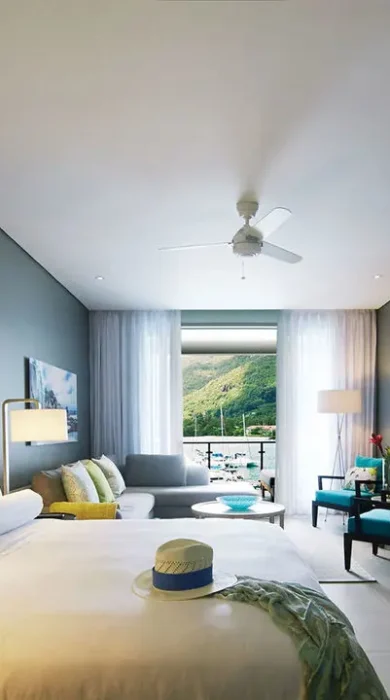double bedroom, eden bleu hotel, mahe, the seychelles