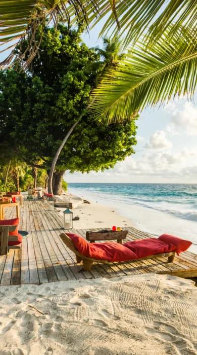 north island sun loungers seychelles yellow zebra safaris