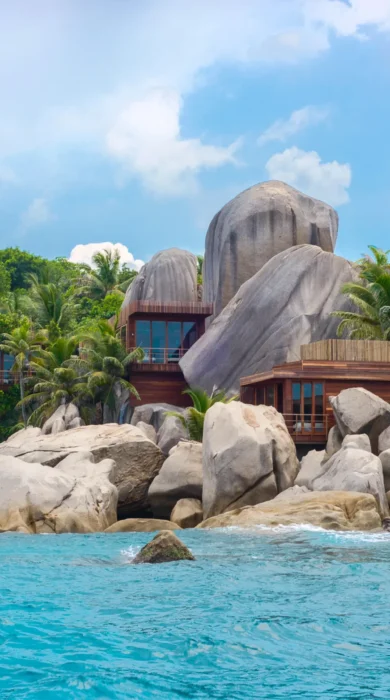 Six Senses Spa from sea