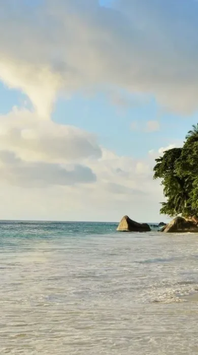 beach, eden bleu hotel, mahe, the seychelles