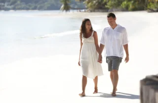 Paradise Sun Romantic Beach Walk