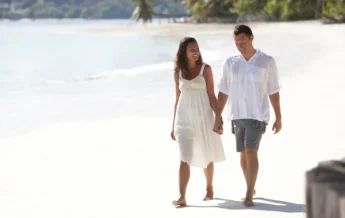Paradise Sun Romantic Beach Walk
