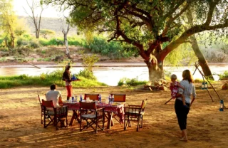 Lunch at Elephant Watch Camp, Samburu, Kenya