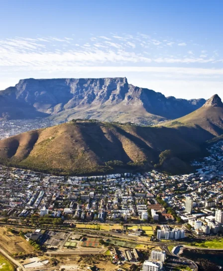 Table top mountain, cape town, south africa
