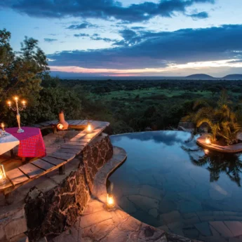 Dining, Ol Donyo Lodge, Amboseli, Kenya
