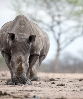 Conservation, Rhino, North Luangwa, Zambia