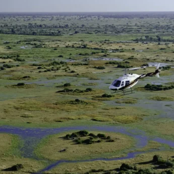 Helicopter, Okavango Delta, Botswana