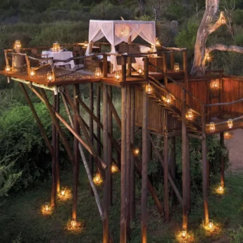 Candle-Lit Secluded Deck at Lion Sands, South Africa