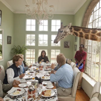 Breakfast, Giraffe Manor, Nairobi, Kenya