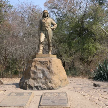 Statue of David Livingstone, Victoria Falls, Zimbabwe