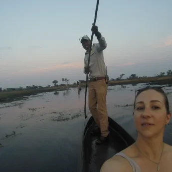 solo safari angela mokoro botswana yellow zebra safaris