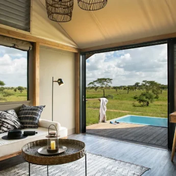 Plunge pool views, Lemala Nanyukie, Central Serengeti, Tanzania