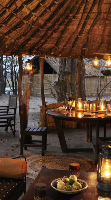 Outdoor Dining, Mwaleshi Camp, North Luangwa NP, Zambia