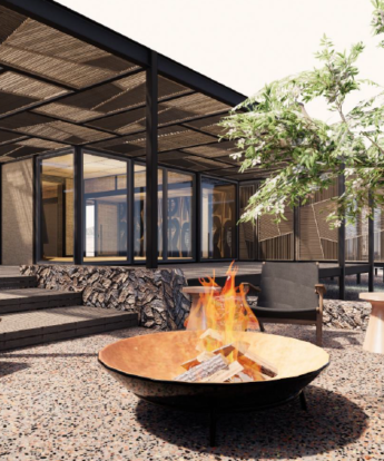 Main area, artistic render, Tswalu Loapi, South Africa