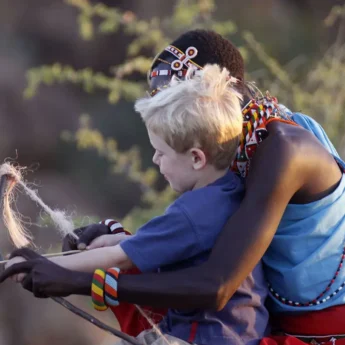 Children's Archery on Safari in Africa at Sasaab Lodge