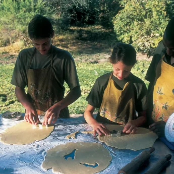 Children Baking with the Chef on Safari, Africa