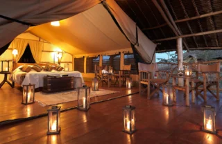 satao elarai bedroom tent kenya yellow zebra safaris