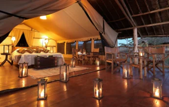 satao elarai bedroom tent kenya yellow zebra safaris