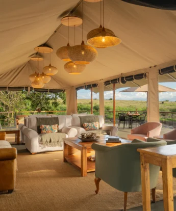 Lounge, Rekero Camp, Maasai Mara, Kenya