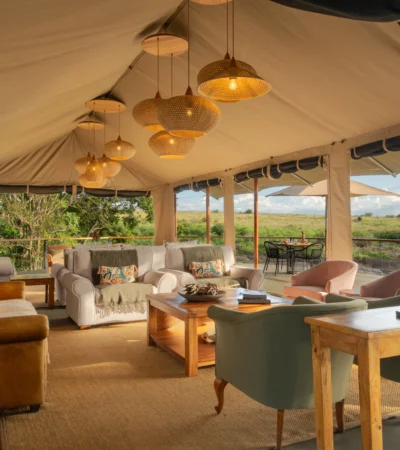 Lounge, Rekero Camp, Maasai Mara, Kenya