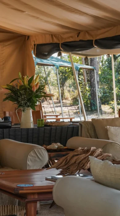 Lounge, Roca River Camp, Maasai Mara, Kenya