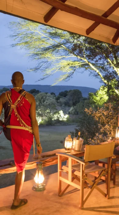 balcony view, mara bush houses, maasai mara, kenya