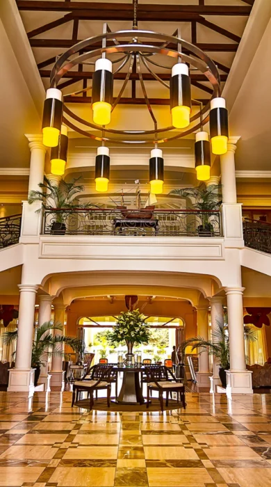 Hemingways Nairobi Kenya lobby yellow zebra safaris