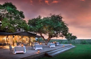 sundown dining, and beyond kirkmans kamp, south africa