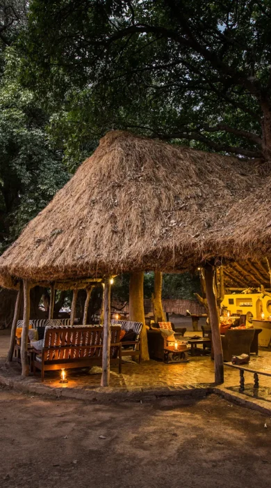 tafika camp zambia main entrance yellow zebra safaris