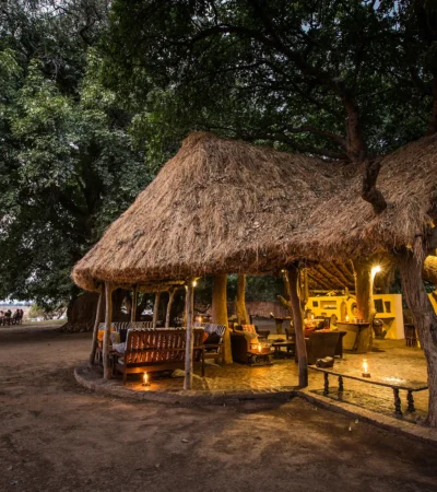 tafika camp zambia main entrance yellow zebra safaris