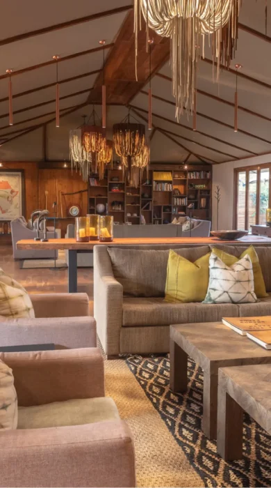 lounge room, sayari camp, the serengeti, tanzania