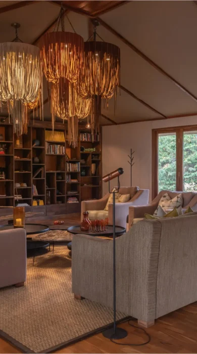 main area, sayari camp, the serengeti, tanzania