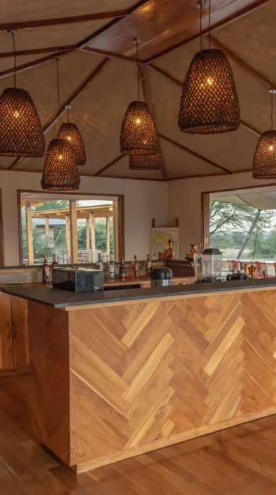 bar area, sayari camp, the serengeti, tanzania