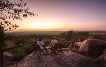 sundowners, Elewana Serengeti Pioneer Camp, the serengeti, tanzania