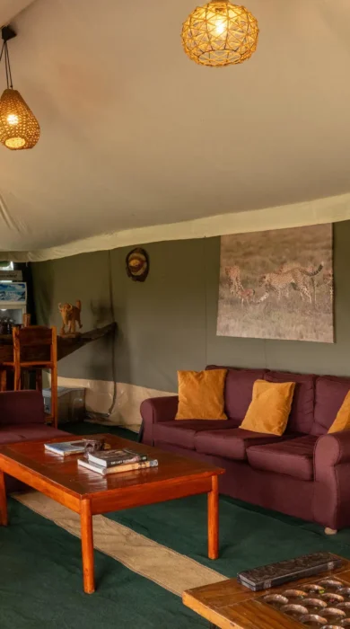 Lounge, Nasikia Mobile Migration Camp, Serengeti, Tanzania