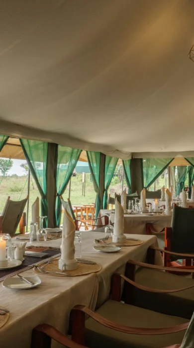 Dining, Nasikia Mobile Migration Camp, Serengeti, Tanzania