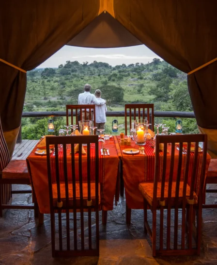 serengeti migration camp dining tanzania yellow zebra safaris