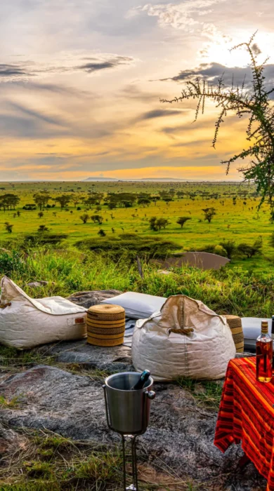 sundowner, lemala kuria hills lodge, the serengeti, tanzania