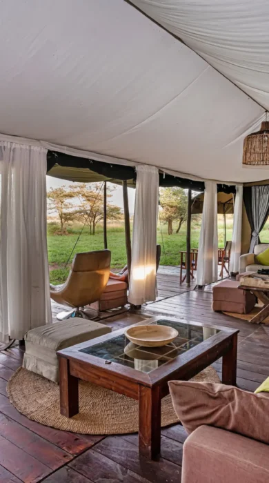 main area, lemala ewanjan camp, the serengeti, tanzania