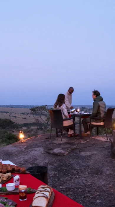 sunrise breakfast, lemala ewanjan camp, the serengeti, tanzania