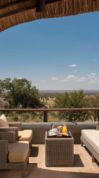 balcony area, four seasons serengeti, tanzania