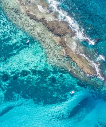 An aerial shot of the ocean, Mozambique - Yellow Zebra Safari